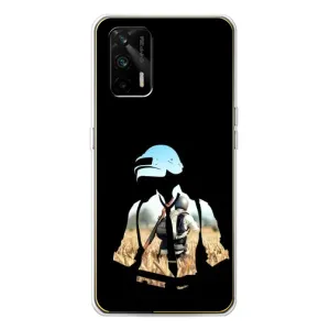 Чохол з картинкою "Герой Pubg" на Realme GT 5G (Пубг мен)