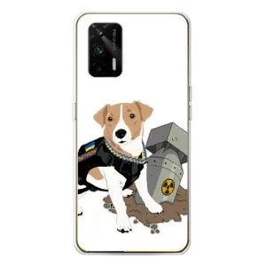 Чохол з принтом Песика Патрон для Realme GT 5G (Пес Патрон з ракетою)