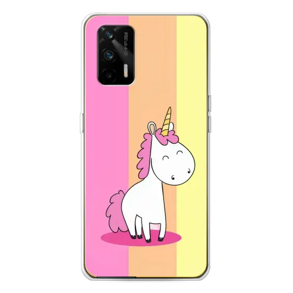 Чехол с рисунком «Радужный Единорог» для Realme GT 5G Чехол с рисунком «Радужный Единорог» для Realme GT 5G