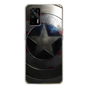 Чохол с Щітом Капітана Америки на Realme GT 5G (Ретро Щит Капітана)