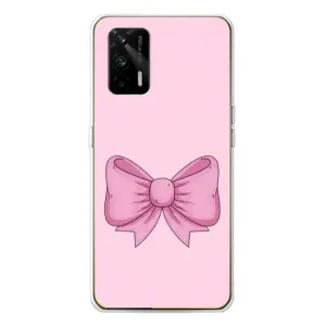 Чохол банти для Realme GT 5G (Рожевий бантик)