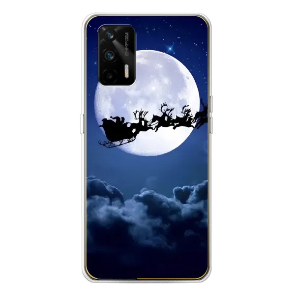 Чехол с рисунком «Санта - луна» для Realme GT 5G Чехол с рисунком «Санта - луна» для Realme GT 5G