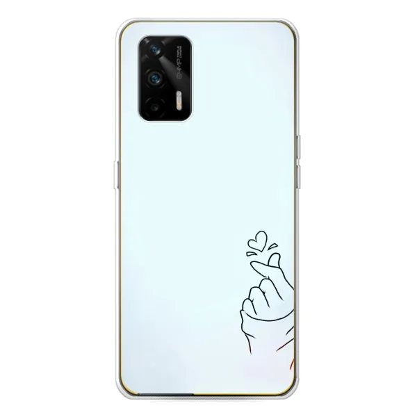 Чехол с рисунком «Сердце на голубом» для Realme GT 5G