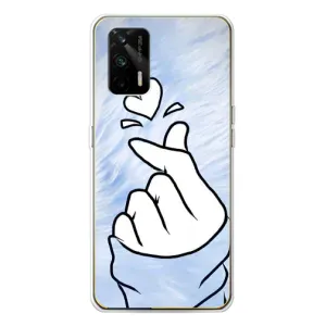 Чехлы (Знак сердечка) на Realme GT 5G (Сердечка знак)