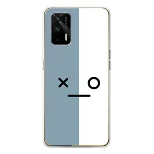 Чохли (ТПУ) (смішні стікери) для Realme GT 5G (Сіро-білий)