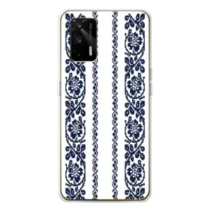 Силіконовый Чохол на Realme GT 5G з картинкой Вишиванки (Синя вишиванка)
