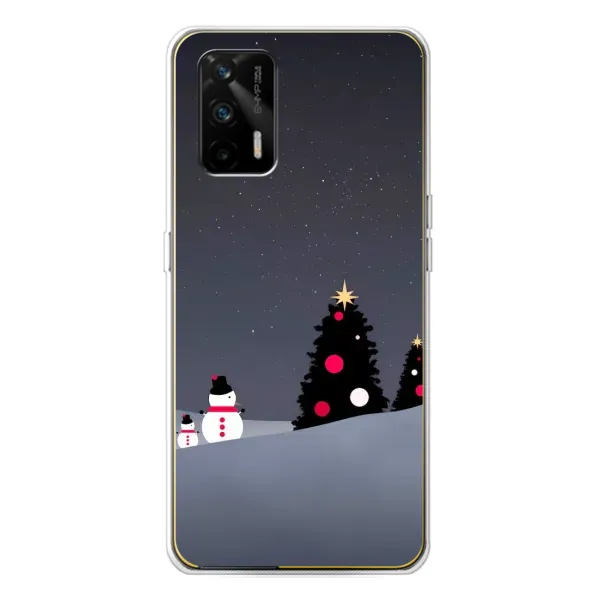 Чехол с рисунком «Снеговички» для Realme GT 5G