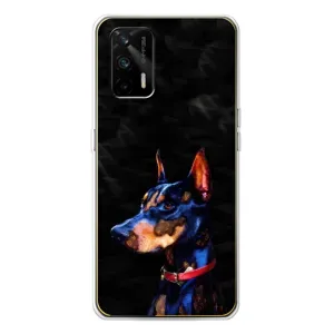 Бампер для Realme GT 5G с картинкой "Песики" (Собака Мопс)