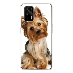 Чехол (ТПУ) Милые собачки для Realme GT 5G (Собака Терьер)