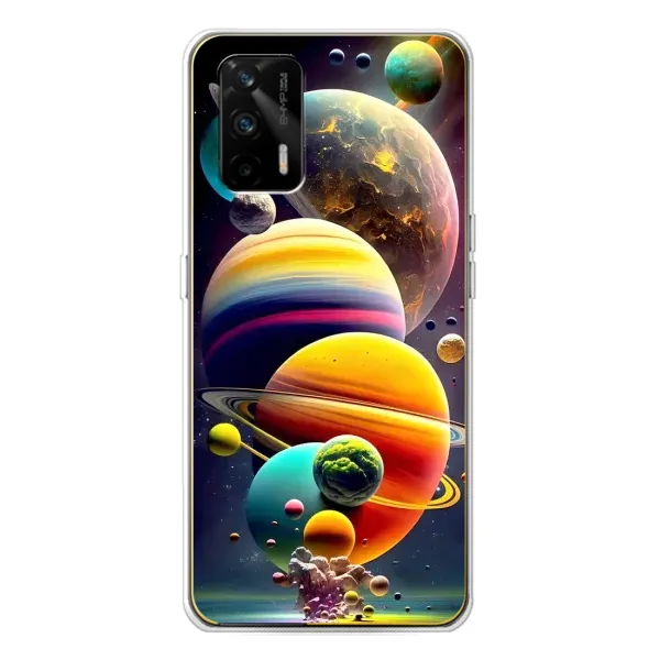 Чехол с рисунком «Солнечна система» для Realme GT 5G Чехол с рисунком «Солнечна система» для Realme GT 5G