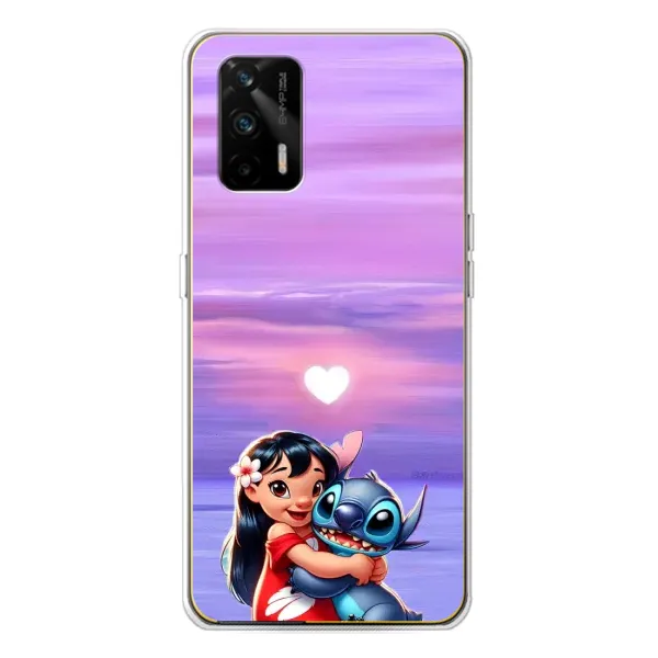 Чехол с рисунком «Стич и Лило» для Realme GT 5G Чехол с рисунком «Стич и Лило» для Realme GT 5G