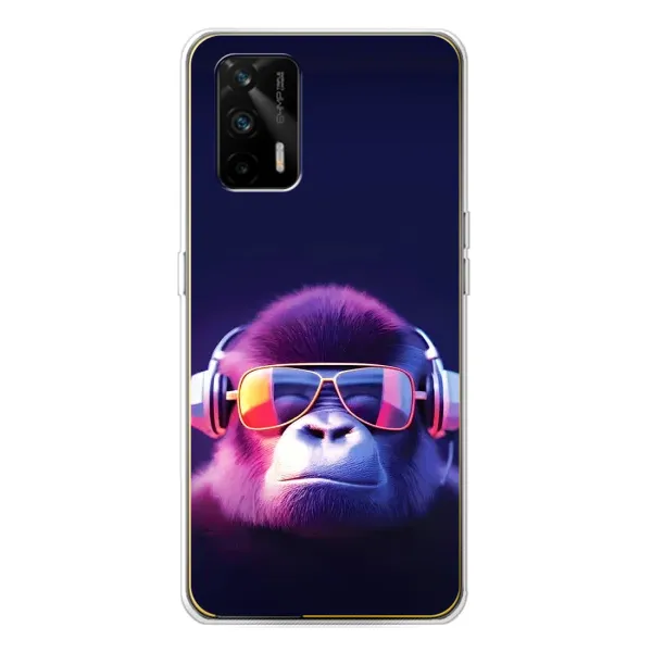 Чехол с рисунком «Стильная обезьяна» для Realme GT 5G Чехол с рисунком «Стильная обезьяна» для Realme GT 5G