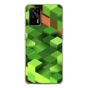 Чохли для Realme GT 5G (Персонажі МайнКрафт) (Текстура)