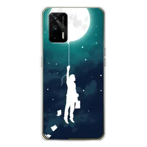 Чехол (ТПУ) с планетами на Realme GT 5G (To The moon)