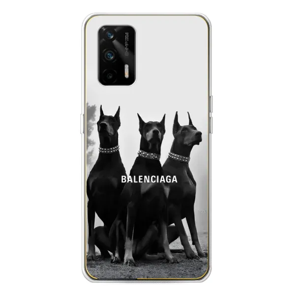 Чехол с рисунком «Три добермана» для Realme GT 5G