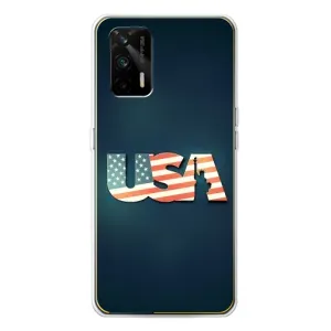 Чехол Флаг USA для Realme GT 5G (USA)