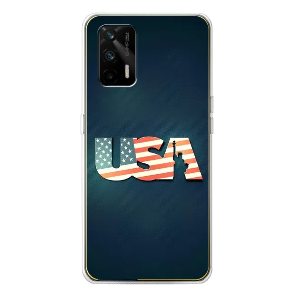 Чехол с рисунком «USA» для Realme GT 5G Чехол с рисунком «USA» для Realme GT 5G