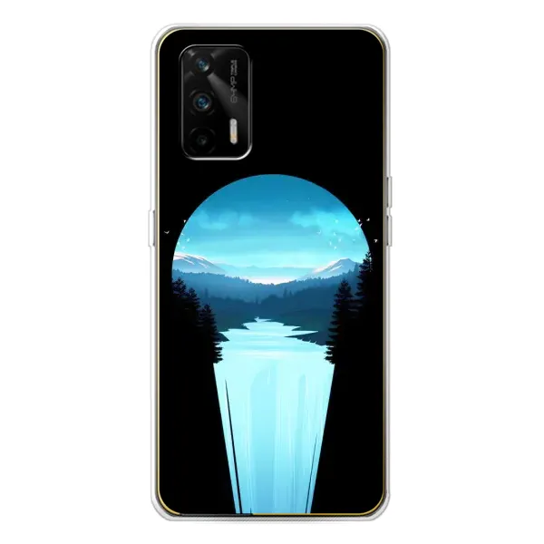 Чехол с рисунком «Синий Водопад» для Realme GT 5G Чехол с рисунком «Синий Водопад» для Realme GT 5G