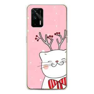 Чехол на тематику: Коты для Realme GT 5G (Зимний кот)