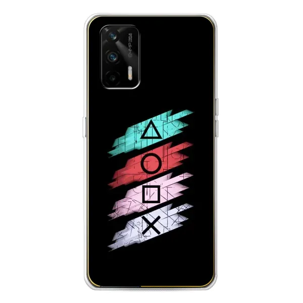 Чехол с рисунком «Значки Sony» для Realme GT 5G Чехол с рисунком «Значки Sony» для Realme GT 5G