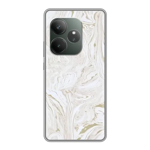 Чехол с рисунком «белый мрамор» для Realme GT 6 Чехол с рисунком «белый мрамор» для Realme GT 6