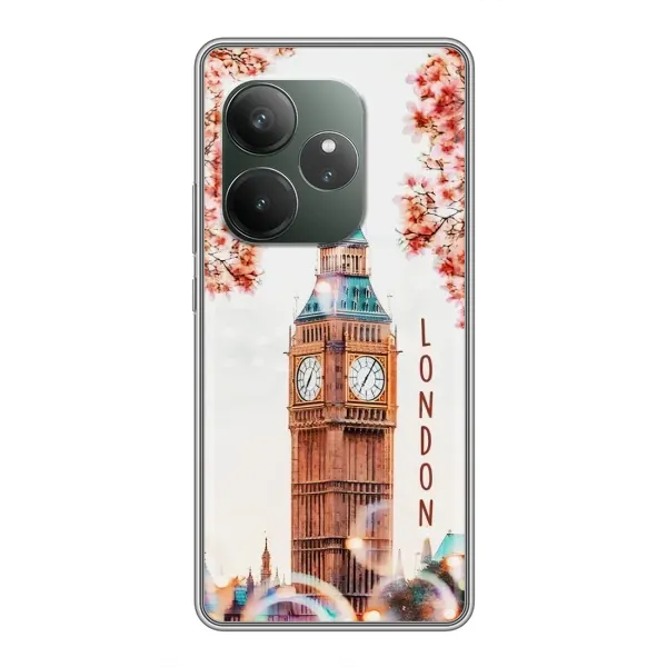 Чехол с рисунком «Часы Лондон» для Realme GT 6