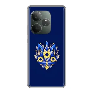 Чехол Укр Символика для Realme GT 6 (Цветущий Герб)