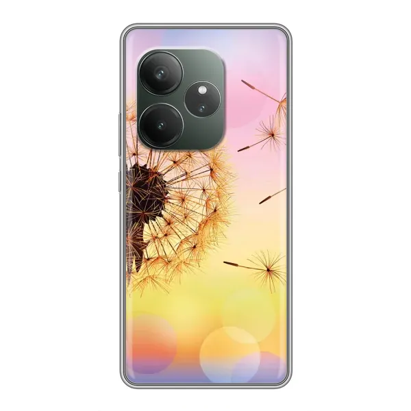 Чехол с рисунком «Цветок-одуванчик» для Realme GT 6 Чехол с рисунком «Цветок-одуванчик» для Realme GT 6