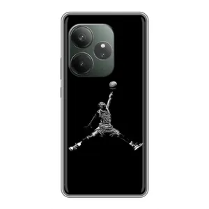 Силиконовый Чехол Nike Air Jordan на Реалми ДжиТи 6 (Джордан)