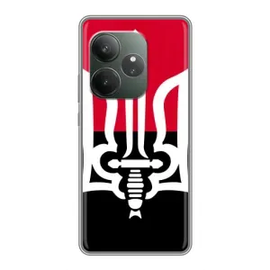 Чехлы УПА (Красно-Чёрный) на Realme GT 6 (Герб Украины)