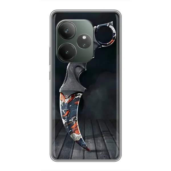 Чехол с рисунком «Кинжал КС ГО» для Realme GT 6 Чехол с рисунком «Кинжал КС ГО» для Realme GT 6