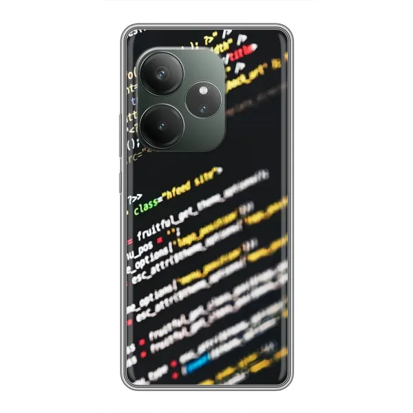 Чехол с рисунком «Код» для Realme GT 6 Чехол с рисунком «Код» для Realme GT 6