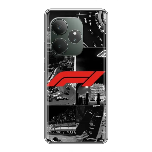 Чехол с рисунком «Коллаж Формула 1» для Realme GT 6 Чехол с рисунком «Коллаж Формула 1» для Realme GT 6