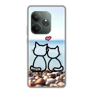 Силіконові Чохли Коханій людині для Realme GT 6 (Котейки)