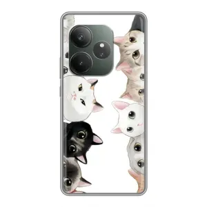 Силіконовий чохол з котиком для Realme GT 6 (Коти)