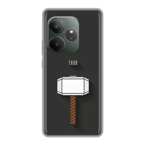 Чехол с рисунком «Молот Тора» для Realme GT 6 Чехол с рисунком «Молот Тора» для Realme GT 6