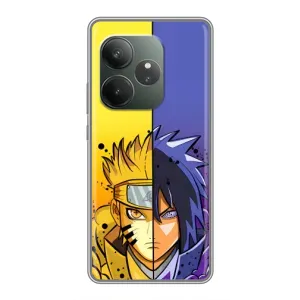 Купить Чехлы на телефон с принтом Anime для Realme GT 6 (Naruto Vs Sasuke)