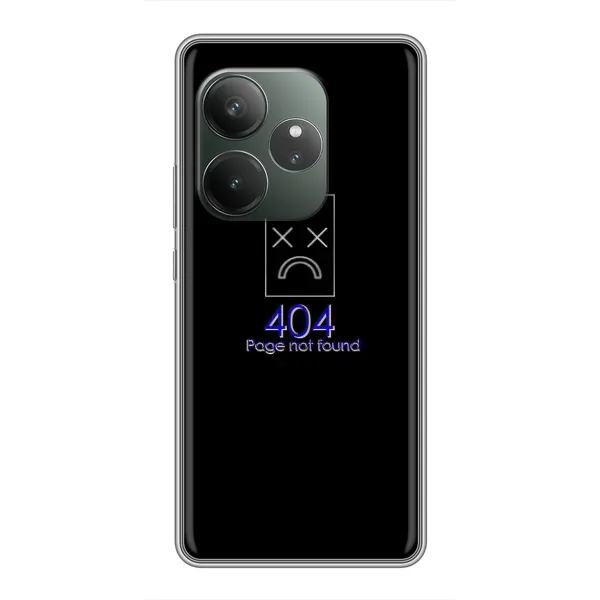 Чехол с рисунком «Ошибка 404» для Realme GT 6 Чехол с рисунком «Ошибка 404» для Realme GT 6