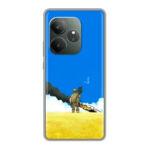 Чехлы на военную тематику для Realme GT 6 (Попадание)