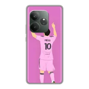 Чехлы Лео Месси в Майами на Realme GT 6 (Празднование Месси)