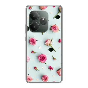 Чехлы с принтом Розочки для Realme GT 6 (Разные цветы)