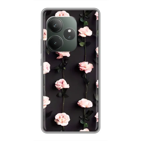 Чехол с рисунком «Розы» для Realme GT 6 Чехол с рисунком «Розы» для Realme GT 6