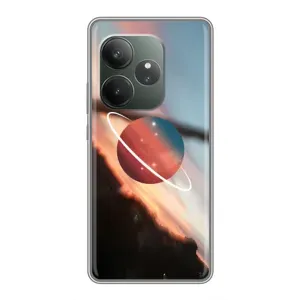 Чохол (ТПУ) з планетами на Realme GT 6 (Сатурн)