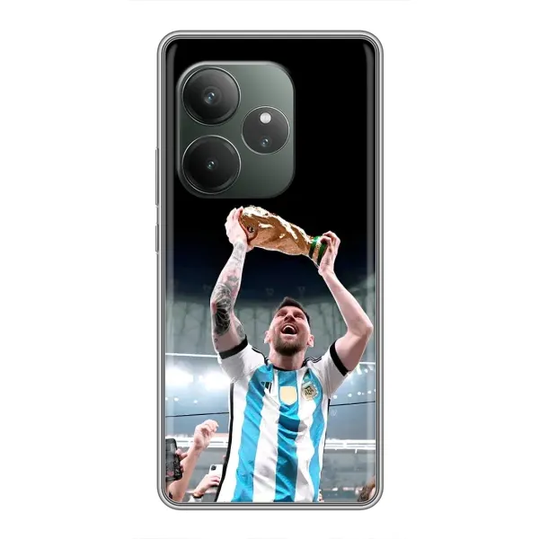 Чехол с рисунком «Счастливый Месси» для Realme GT 6