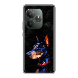 Бампер для Realme GT 6 з картинкою "Песики" (Собака Мопсік)