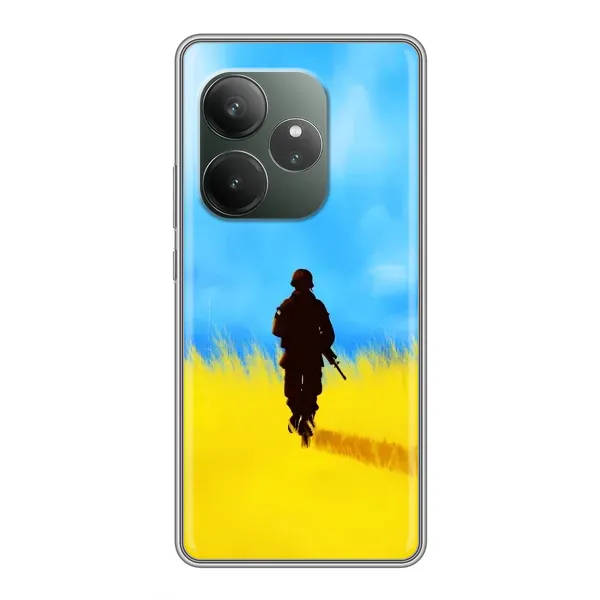 Чехол с рисунком «Солдат в поле» для Realme GT 6