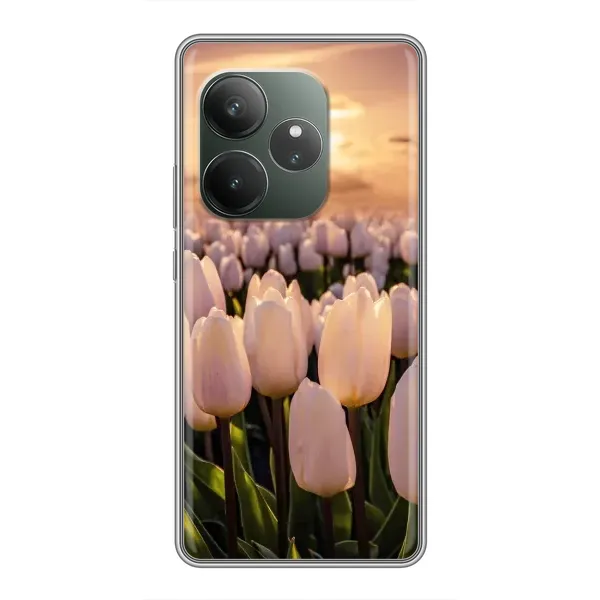 Чехол с рисунком «Закат с цветами» для Realme GT 6 Чехол с рисунком «Закат с цветами» для Realme GT 6