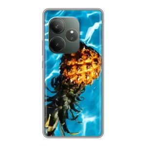 Чехол с изображением вкусной еды для Realme GT 6T (Ананас)