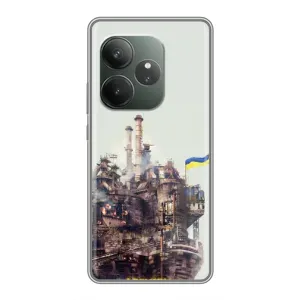 Чехлы на военную тематику для Realme GT 6T (Азовсталь)