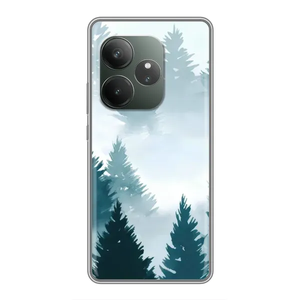 Чехол с рисунком «Горный лес» для Realme GT 6T Чехол с рисунком «Горный лес» для Realme GT 6T